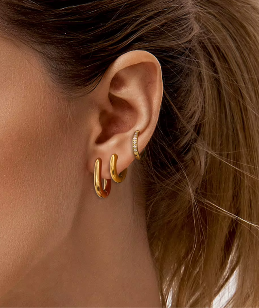 Sofia Huggie Earrings (Small, Medium, Large)