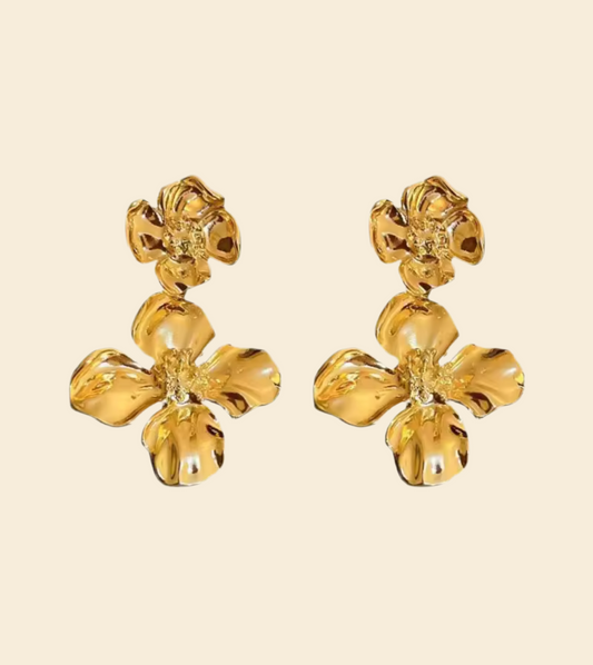 Double Flower Earrings