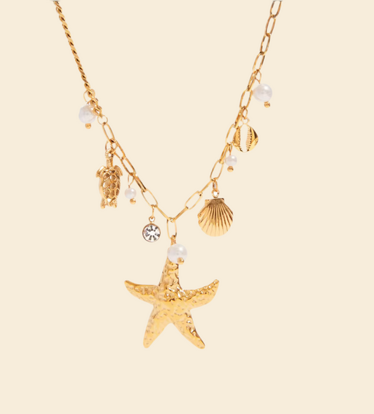 Coral Charm Necklace