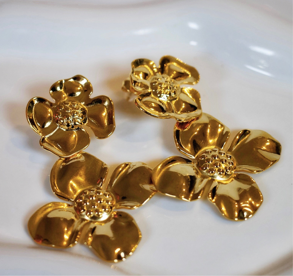 Double Flower Earrings