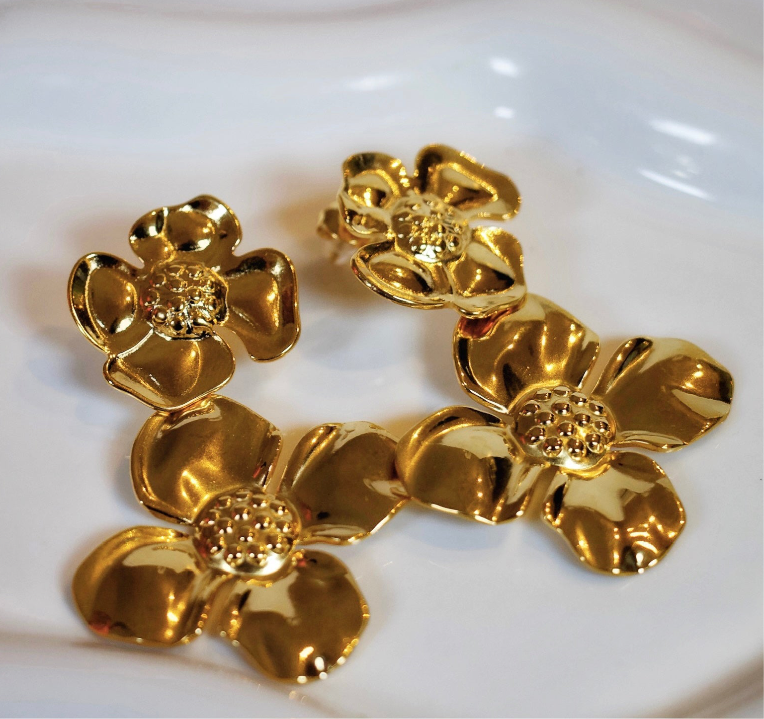 Double Flower Earrings