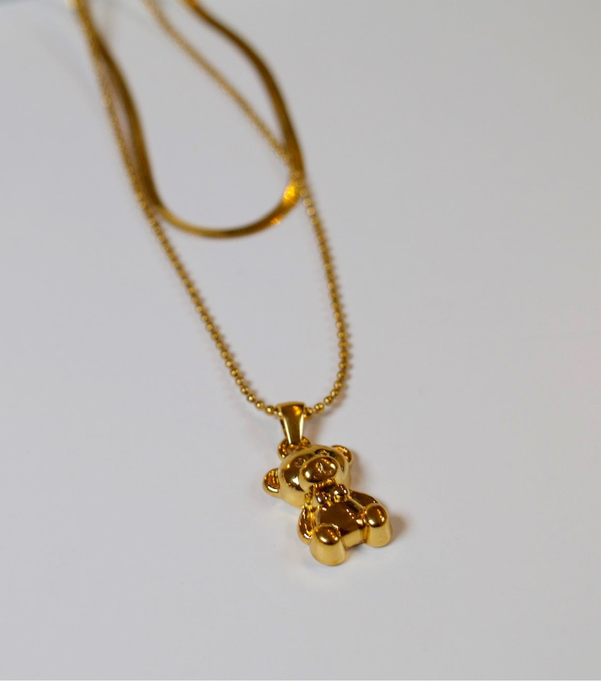 Belle Teddy Necklace
