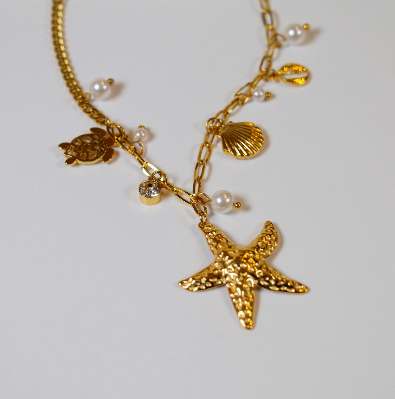 Coral Charm Necklace