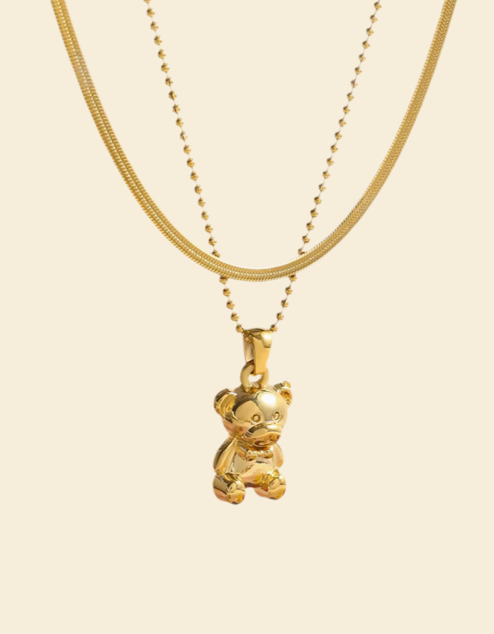 Belle Teddy Necklace