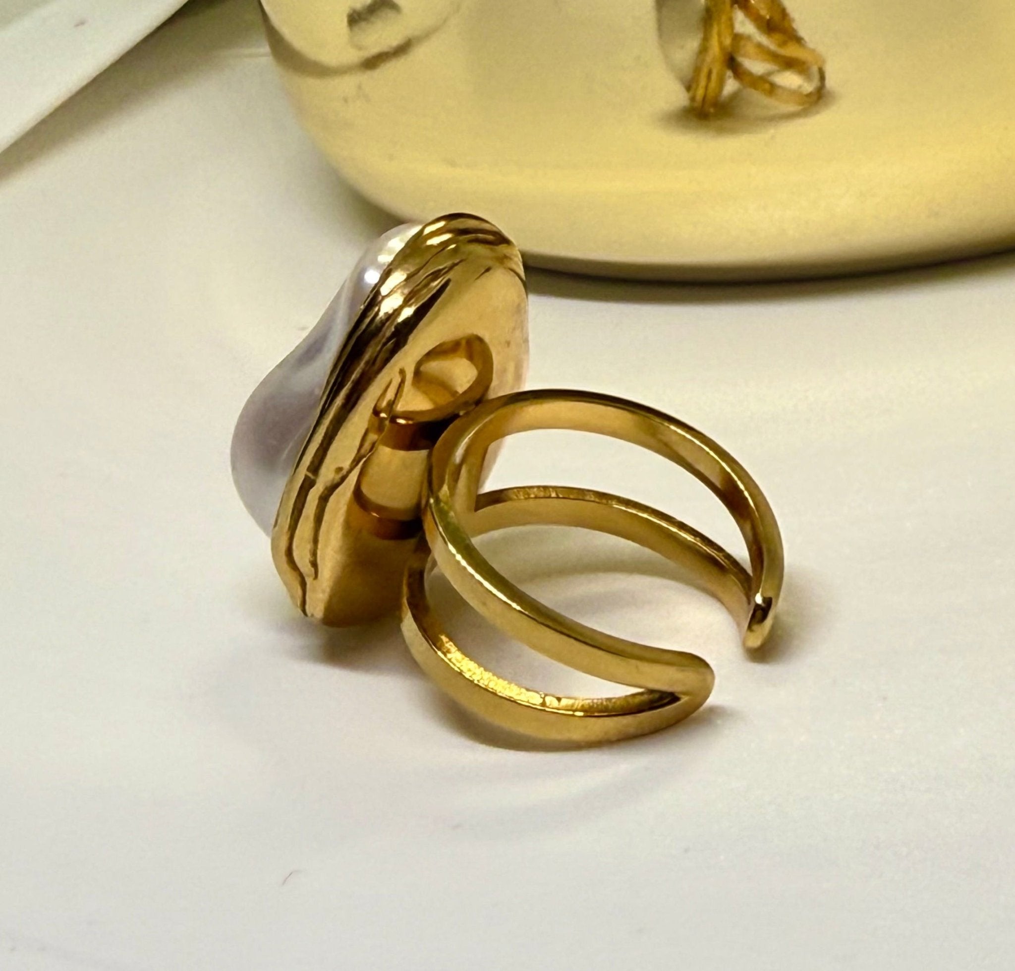 Athena Pearl Ring - Adebi Brand